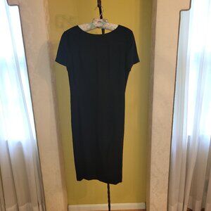 Liz Claiborne Collection Classic Black Dress with Belt, Day to Night